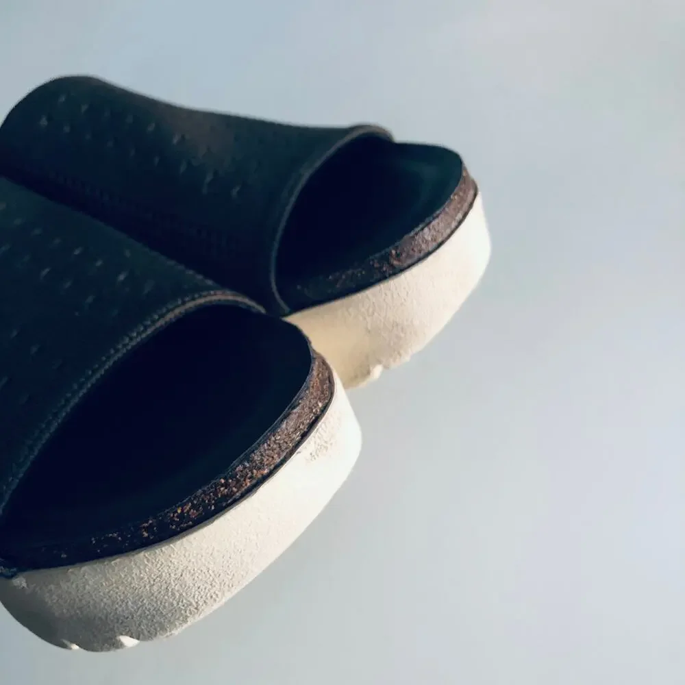 OTBT 'Gravity' Women's 8.5 Platform Slide Sandal Green Comfort Shoe Walking